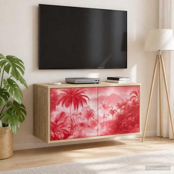vidaXL Wand gemonteerd TV Kast AACHEN 69 x 33 x 40 cm Sonoma, Verzenden