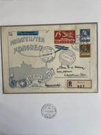 Zwitserland - Sterke collectie luchtpostbelegen met betere, Gestempeld