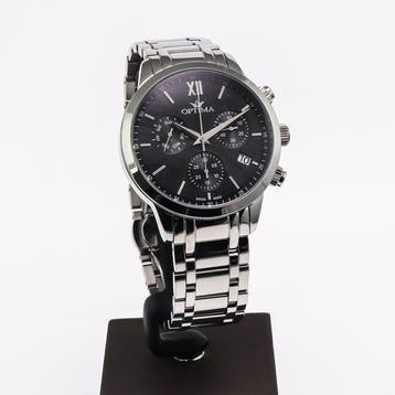 Optima - Swiss Made Chronograph - OSC450-SS-3 - Zonder, Handtassen en Accessoires, Nieuw