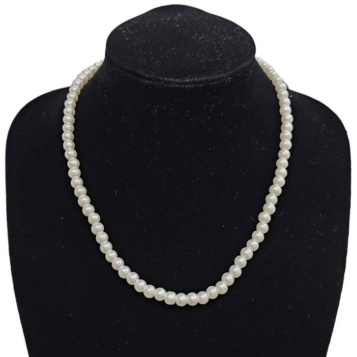 Fako Bijoux - Parelketting - 6mm - Glasparels - Parelmoer -, Handtassen en Accessoires, Kettingen, Verzenden