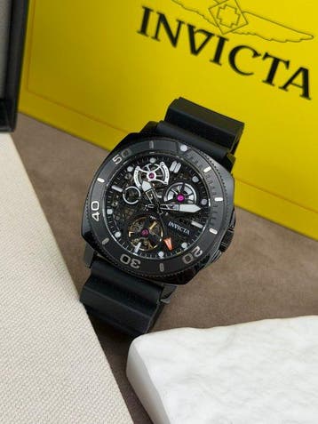 Invicta - Sea Hunter Automatic Skeleton Black - Sans prix de, Nieuw
