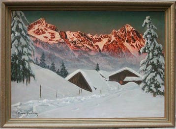 Hans Josef Barma (Barma-Smatlak) (1903-1978) - Winter in the, Antiek en Kunst