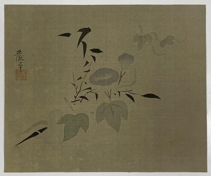 Asagao Takezusa Zu () - Goanshi () - Japan -, Antiek en Kunst, Antiek | Overige Antiek