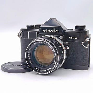 Minolta Rare SR-3 black + MC Rokkor-PF 1,4/58mm – Overhauled, Nieuw