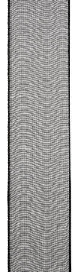 Lint Vivant Organza met draad 85 Zwart 25 mm per meter, Nieuw