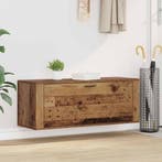 vidaXL Schoenenkast met plank Oud hout 100 x 35 x 38 cm, Verzenden