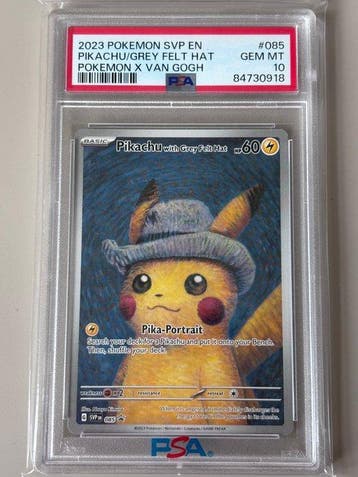 Pokémon - 2 Graded card - Pikachu #085 Carte promo, Foil -