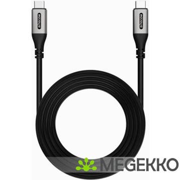 Sitecom USB-C to USB-C Charging cable 1,0m zwart, Verzenden