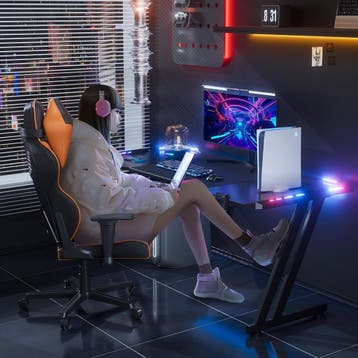 Gaming bureau - Gaming desk - Gaming tafel - 140x60 cm - Zwa, Huis en Inrichting, Verzenden, Nieuw