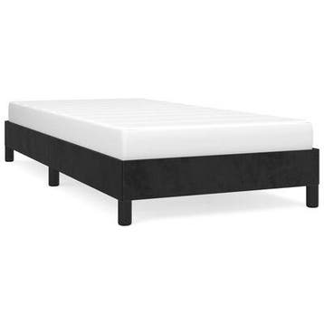 Bedframe fluweel zwart 90x200 | 56% Korting | Retour Deal, Huis en Inrichting, Slaapkamer | Bedden, 90 cm, Eenpersoons, Verzenden