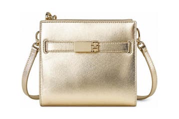 Tommy Hilfiger Handtas Goud, Handtassen en Accessoires, Tassen | Damestassen, Verzenden, Zo goed als nieuw