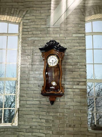 Regulateur wandklok - notenhout - 1850-1900 - Lenzkirch,, Antiquités & Art