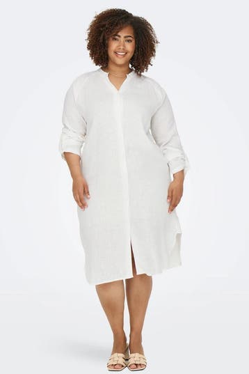 ONLY lange linnen blouse jurk50Maat 46/48 (XL) of groter, Verzenden