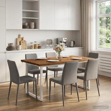 vidaXL Vierkante Eettafel 160 x 70 x 75 cm Massief Acacia, Huis en Inrichting, Verzenden, Nieuw