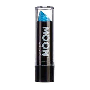 Moon Glow Neon UV Glitter Lipstick Blue 4.2g, Verzenden