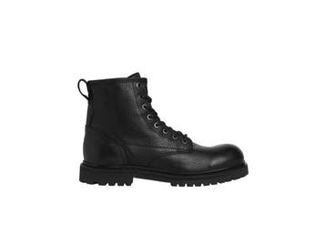 Veiling - Jack &amp; Jones Buckley Leather Boot Anthracite B