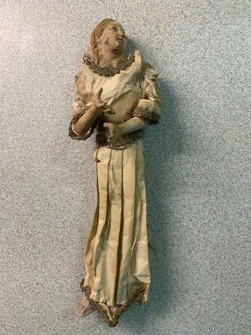 Beeld, Figura Sacra Presepe Napoletano - 28 cm - Textiel,