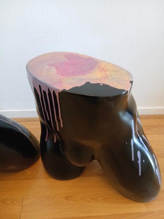 Mannequin - Bijzettafel (2) - Tables d’appoint - Résine, Antiek en Kunst, Curiosa en Brocante