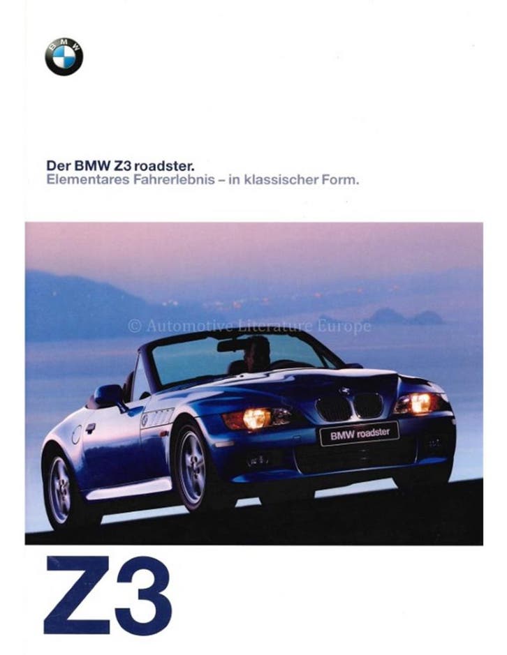 1997 BMW Z3 ROADSTER BROCHURE DUITS, Livres, Autos | Brochures & Magazines, Enlèvement ou Envoi