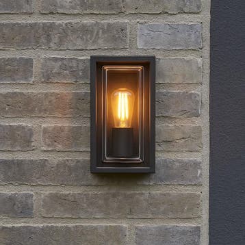 Strak &amp; modern Eaton Muurlamp Zwart Buitenverlichting, Verzenden, Wandlamp