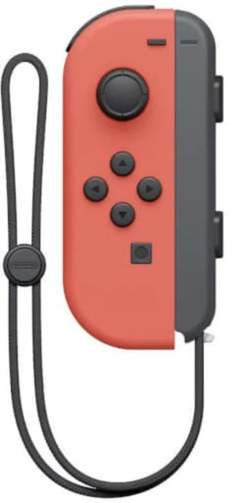 Nintendo Switch Joy-Con Controller Links Neon Rood met polsb, Verzenden