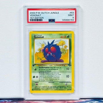 Pokémon Graded card - VENONAT #63 1ST EDITION - Pokémon -, Nieuw