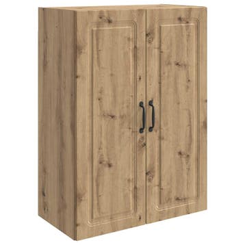 vidaXL Wandkast Artisanaal eiken 66 x 34,5 x 90 cm Bewerkt, Verzenden, Nieuw