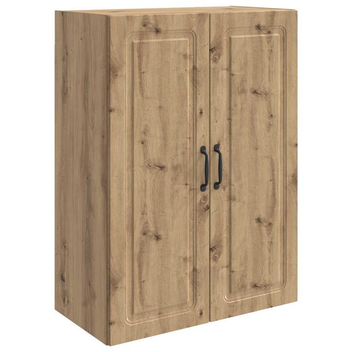 vidaXL Wandkast Artisanaal eiken 66 x 34,5 x 90 cm Bewerkt, Huis en Inrichting, Kasten | Overige, Nieuw, Verzenden