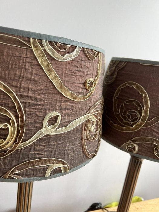 Lampe de table (2) - Lampes de table à colonne - Métal -, Antiquités & Art, Art | Objets design