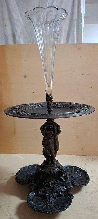 Centre de table - Métal, Verre