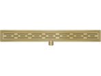 Veiling - Douchegoot met Flens 90 cm. - Geborsteld Messing, Doe-het-zelf en Bouw, Nieuw