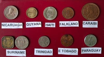 Europa, Amerika.. Lotto di 54 Monete di Varie Nazioni e di