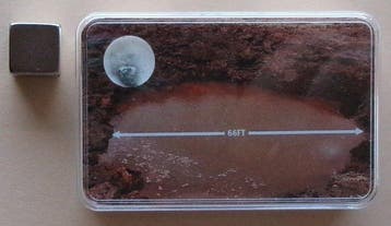 Carancas meteoriet ZELDZAME CHONDRIET - Hoogte: 4 mm -