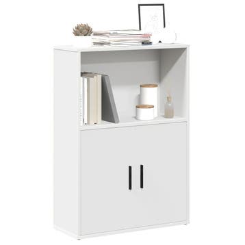 vidaXL Boekenkast 60x24x85 cm bewerkt hout wit, Verzenden
