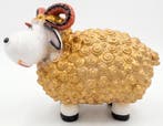Gouden ram met ronde hoorns - 23 cm, Verzenden, Nieuw