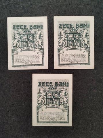 Roemenië. - 3 x 10 Bani - 1917 - Pick 69 (Zonder