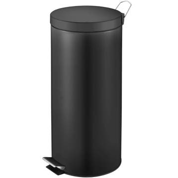 Pedaalemmer | Zwart | 30L | Klapdeksel | Ø292x640(h)mm, Verzenden, Nieuw in verpakking