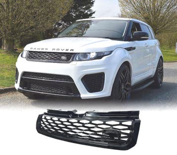 CALANDRE POUR RANGE ROVER EVOQUE 10-16 LOOK SVR NOIR BRILLAN, Auto-onderdelen, Verzenden, Nieuw
