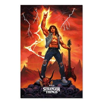Stranger Things Eddie Poster 61 x 91 cm, Ophalen of Verzenden, Nieuw