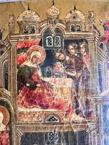 Icoon - Geboorte van de Maagd Maria - Russisch atelier -