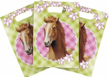 Paarden Uitdeelzakjes Party 6st, Verzenden, Nieuw