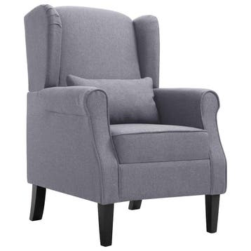 vidaXL Fauteuil stof donkergrijs, Huis en Inrichting, Fauteuils, Verzenden, Nieuw