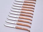 Laguiole - 12x Steak Knives - Oak wood - style de -