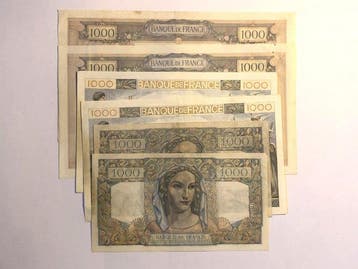 Frankrijk. - 6 x 1000 Francs - Various Dates (Zonder