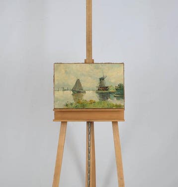 Franz Livemont (XIX) - Molen aan water