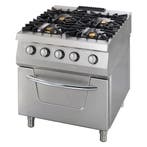 Premium gasfornuis met oven | RVS/Gietijzer/Verc | Ruime, Zakelijke goederen, Horeca | Keukenapparatuur, Verzenden, Nieuw in verpakking