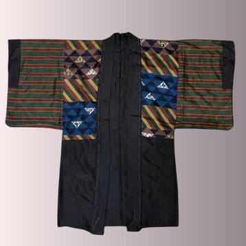 Taisho Romantiek Haori – Art Deco Zijden Voering, Antiek