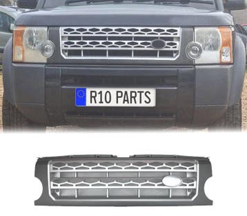 GRILLE POUR LAND ROVER DISCOVERY III 05-09 GRIS MATE ARGENT, Verzenden