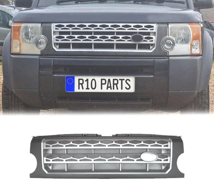 GRILLE POUR LAND ROVER DISCOVERY III 05-09 GRIS MATE ARGENT, Autos : Pièces & Accessoires, Carrosserie & Tôlerie, Envoi