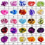 Nylon 2tone voor het maken van bloemen 2 azalea wit pak 5